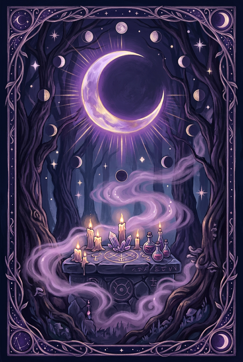 Capa: Grimório da Lua Nova